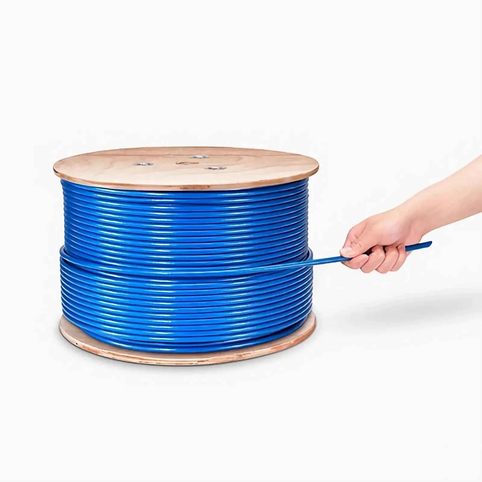 Cat5e Plenum Rated Shielded F/UTP Solid Bare Copper Cable 1000 Ft.