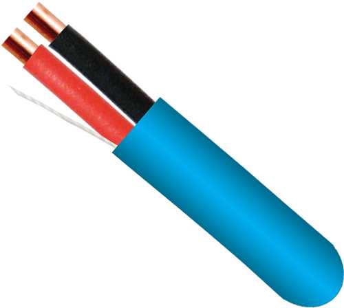 16/2 Fire Alarm Cable – Solid Bare Copper, FPLP Plenum Rated, Unshielded.