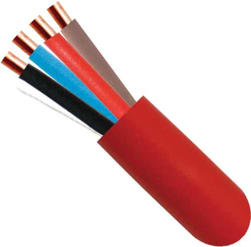 16/4 Fire Alarm Cable – Solid Bare Copper, FPLP Plenum Rated, Unshielded.
