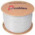 Cat6a Riser Rated Unshielded UTP Solid Bare Copper Cable 1000 Ft.