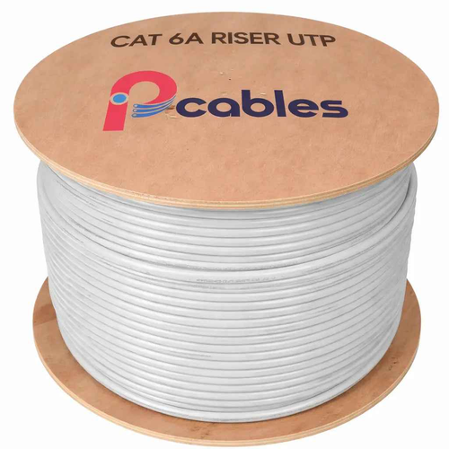 Cat6a Riser Rated Unshielded UTP Solid Bare Copper Cable 1000 Ft.