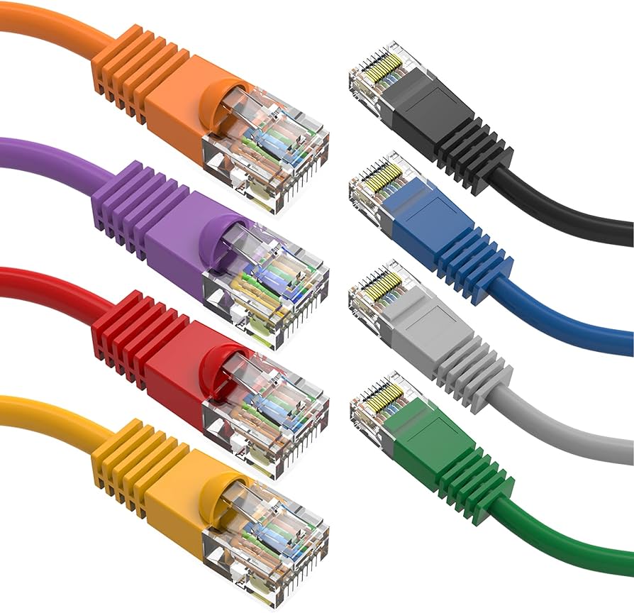 Cat5e 350 MHz UTP Snagless Ethernet Network Patch Cable 1ft - 100ft.