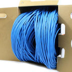 Cat6 Blue Plenum 1000ft Solid Bare Copper Ethernet Cable (550MHz) IP CABLES