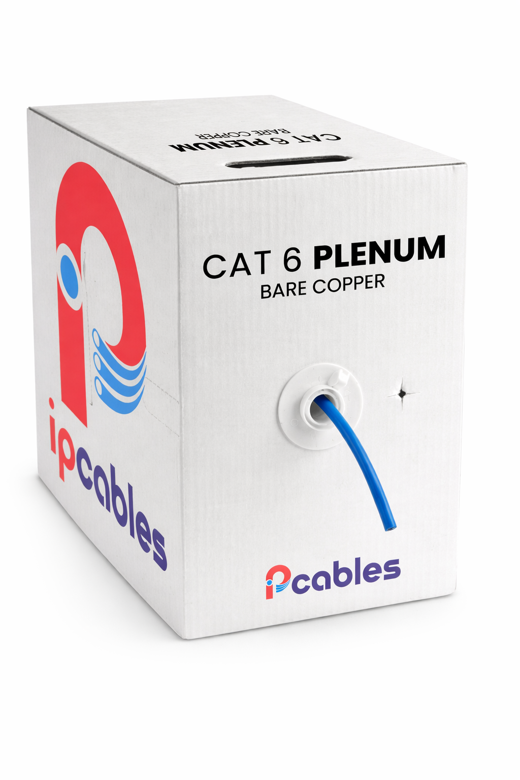 Cat6 Plenum Cable 1000 ft Unshielded Twisted Pair Solid Bare Copper IP CABLES