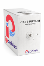Cat6 Plenum Cable 1000 ft Unshielded Twisted Pair Solid Bare Copper IP CABLES