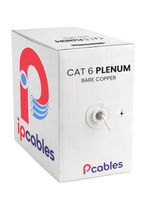 Cat6 Plenum Cable 1000 ft Unshielded Twisted Pair Solid Bare Copper IP CABLES