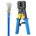 RJ45 Crimp Tool Pass Through Cat5 Cat5e Cat6 Crimping Tool.