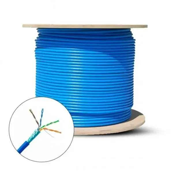 Cat5e Plenum Rated Shielded F/UTP Solid Bare Copper Cable 1000 Ft.