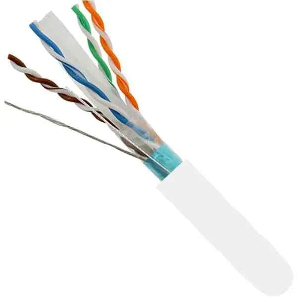 Cat6a Riser Rated Shielded F/UTP Solid Bare Copper Cable 1000 Ft.