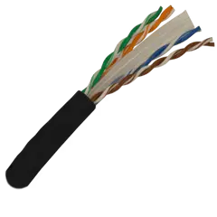 Cat6 Outdoor Direct Burial Gel Filled Unshielded Ethernet Cable 1000. Ft.