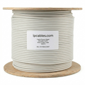 Cat6 Plenum Rated Cable Shielded F/UTP Solid Bare Copper 1000 Ft IP CABLES