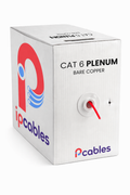 Cat6 Plenum Pure Copper Cable UTP 1000 Ft Red IP CABLES