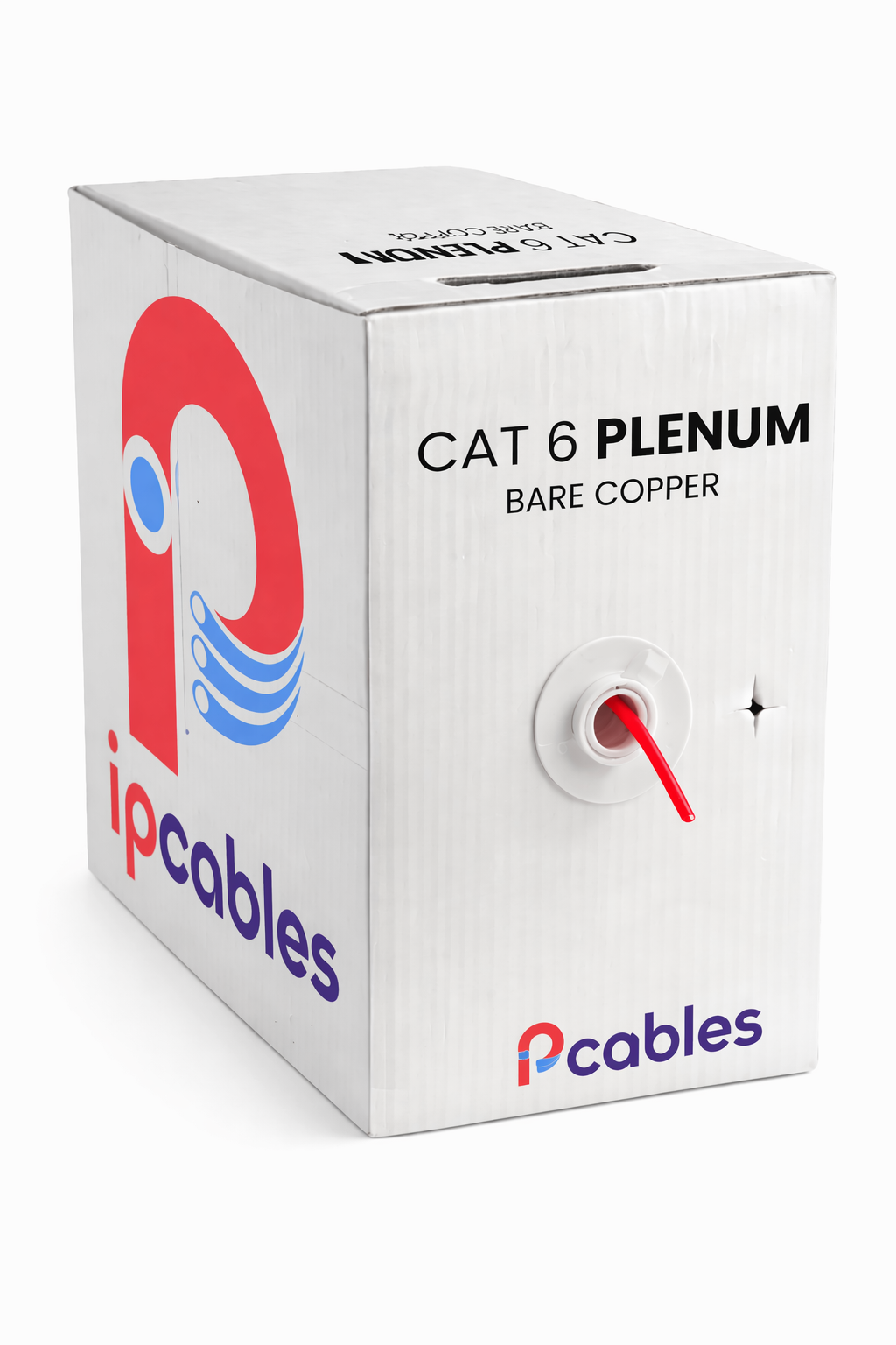 Cat6 Plenum Pure Copper Cable UTP 1000 Ft Red IP CABLES