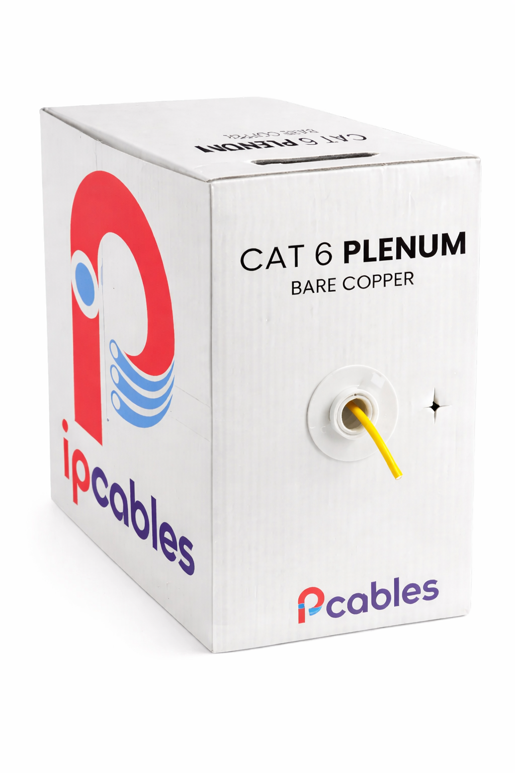 Cat6 Plenum Ethernet Cable 1000ft Yellow – 100% Pure Copper UTP IP CABLES
