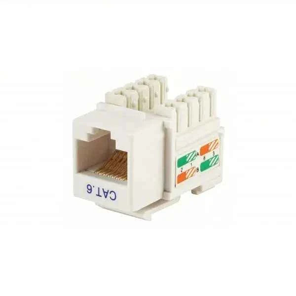 Cat6 Punch Down Keystone Jacks Pack of 50 | Unshielded.