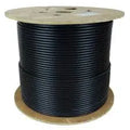 6 Fiber Indoor/Outdoor Fiber Optic Cable, Multimode 62.5/125, Plenum Rated, Black, Spool, 1000ft.