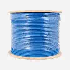 Cat6 Plenum Rated Cable Shielded F/UTP Solid Bare Copper 1000 Ft.