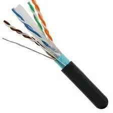Cat6a Riser Rated Shielded F/UTP Solid Bare Copper Cable 1000 Ft.